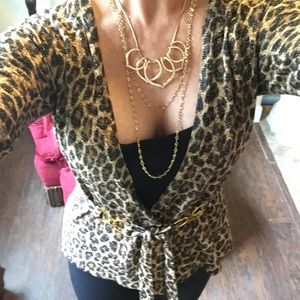 Leopard Print Top from Cache